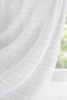 Aloha Sheer White 110'' Wide Textured Curtain Drapery Fabric By The Yard