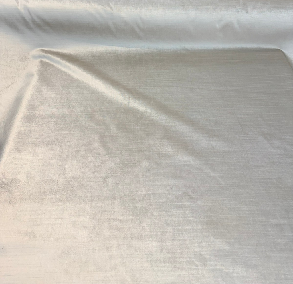 Luxury Velvet Beige Pearl Heavy Upholstery Fabric by the yard