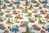 Capri Reef Fish Coastal Digital Print Drapery Upholstery Fabric by the Yard