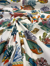 Capri Reef Fish Coastal Digital Print Drapery Upholstery Fabric by the Yard