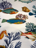 Capri Reef Fish Coastal Digital Print Drapery Upholstery Fabric by the Yard