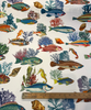 Capri Reef Fish Coastal Digital Print Drapery Upholstery Fabric by the Yard