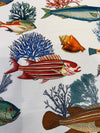 Capri Reef Fish Coastal Digital Print Drapery Upholstery Fabric by the Yard