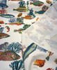 Capri Reef Fish Coastal Digital Print Drapery Upholstery Fabric by the Yard