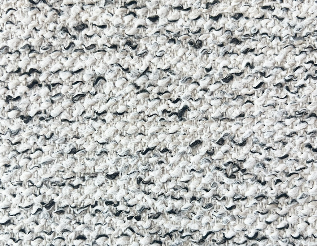 Dreamy Smoke Black White Revolution Boucle Upholstery Fabric By The Yard