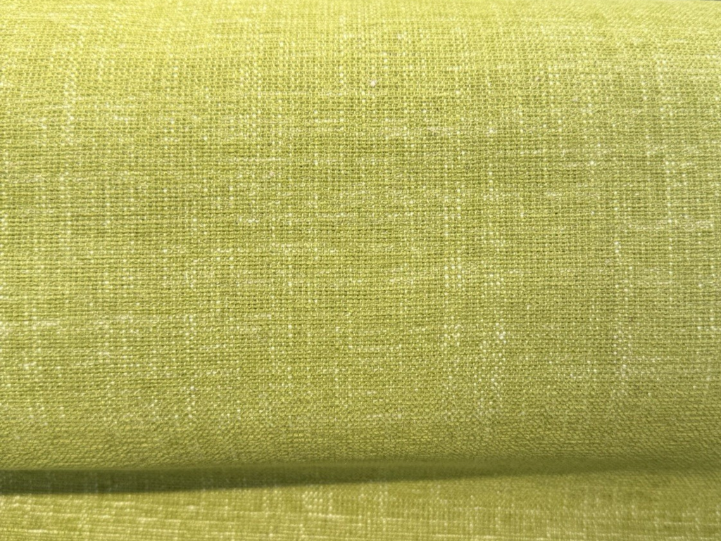 Bali Citron Green Lime Soft-Touch Chenille Upholstery Drapery Fabric By The Yard