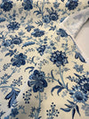 PK Lifestyles Island Gem Blue Porcelain Drapery Upholstery Fabric by the yard