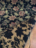 Naomi Chenille Black Burgundy Gold Floral Upholstery Fabric By The Yard