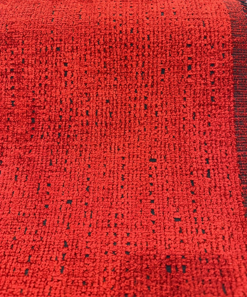 Fort Morgan Crimson Red P Kaufmann Upholstery Chenille Fabric By The Yard