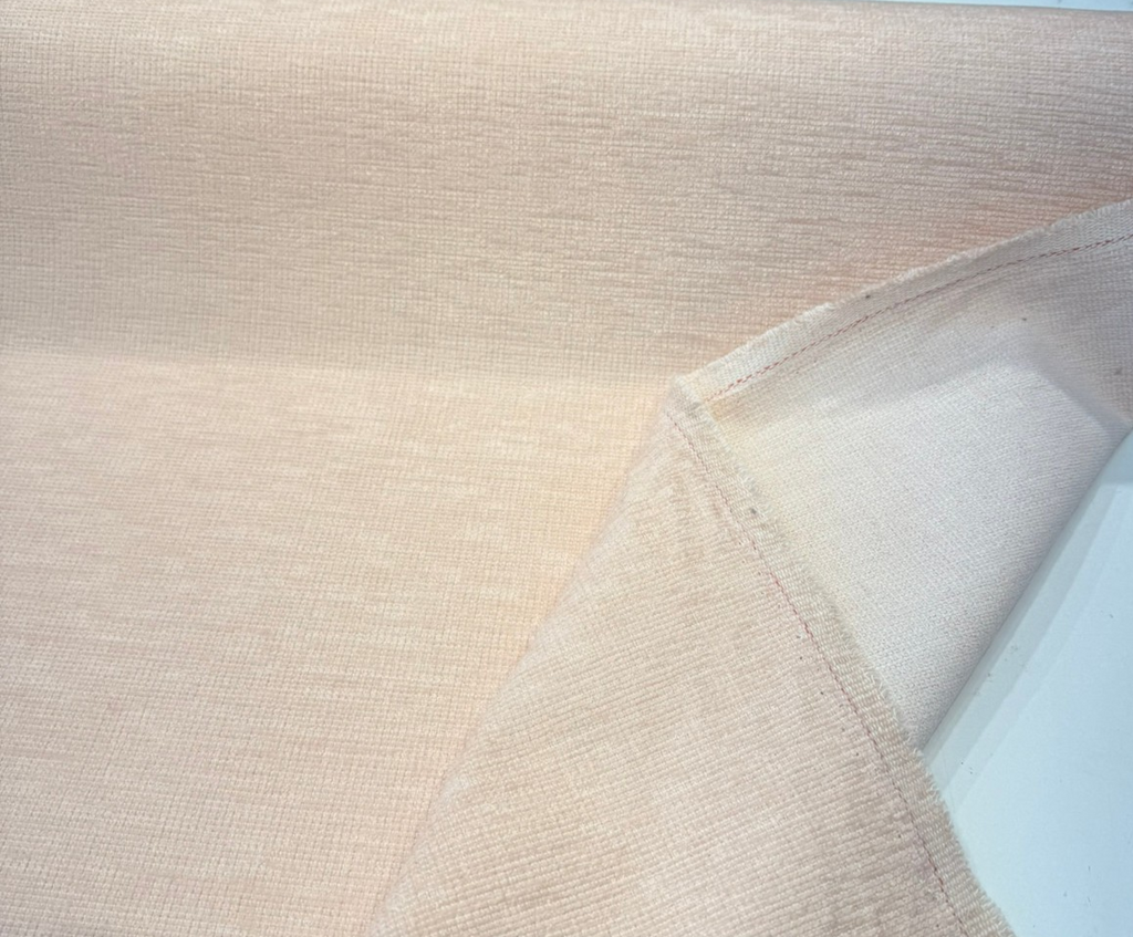 Sunbrella Blush Pink Chenille Performance Outdoor Upholstery Fabric By the yard