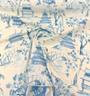 Kimiko Toile Delft Blue Belle Maison Drapery Upholstery Fabric by the yard