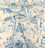 Kimiko Toile Delft Blue Belle Maison Drapery Upholstery Fabric by the yard
