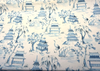 Kimiko Toile Delft Blue Belle Maison Drapery Upholstery Fabric by the yard
