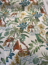 Bora Bora Tropical Green Belle Maison Drapery Upholstery Fabric by the yard