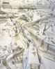 Kimiko Toile Fog Gray Belle Maison Drapery Upholstery Fabric by the yard