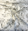 Kimiko Toile Fog Gray Belle Maison Drapery Upholstery Fabric by the yard