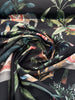 Laos Ebony Black Tropical Monkey Peacock Upholstery Drapery Belle Maison Fabric By The Yard