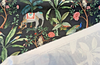 Laos Ebony Black Tropical Monkey Peacock Upholstery Drapery Belle Maison Fabric By The Yard