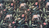 Laos Ebony Black Tropical Monkey Peacock Upholstery Drapery Belle Maison Fabric By The Yard