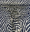 Jacquard Velvet Luxe Zebra Black White Heavy Upholstery Fabric By The Yard