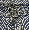 Jacquard Velvet Luxe Zebra Black White Heavy Upholstery Fabric By The Yard
