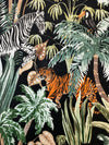Azula Ebony Black Belle Maison Tropical Animal Upholstery Drapery Fabric By The Yard
