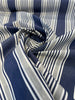 Sunbrella Ashtown Stripe Harbor Blue Gray Stripe Outdoor Fabric 