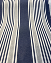 Sunbrella Ashtown Stripe Harbor Blue Gray Stripe Outdoor Fabric 