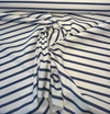 Sunbrella Strickland Cobalt Blue Stripe Outdoor Upholstery Fabric 