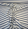 Sunbrella Strickland Cobalt Blue Stripe Outdoor Upholstery Fabric 
