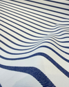 Sunbrella Strickland Cobalt Blue Stripe Outdoor Upholstery Fabric 