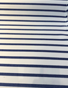 Sunbrella Strickland Cobalt Blue Stripe Outdoor Upholstery Fabric 