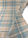 P Kaufmann Plaid Stately Spring Spa Beige Drapery Upholstery Fabric 