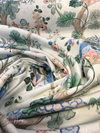 Alice Cornflower Blue Floral Vine Cotton Belle Maison Fabric