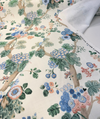 Alice Cornflower Blue Floral Vine Cotton Belle Maison Fabric