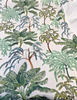 Tallulah Summer Green Palm Tree Cotton Belle Maison Fabric 