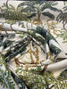 Tallulah Fall Green Palm Tree Cotton Belle Maison Fabric 