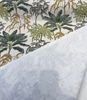 Tallulah Fall Green Palm Tree Cotton Belle Maison Fabric 