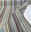 Sunbrella Rain Backed Stripe Brannon Whisper Outdoor Upholstery Fabric By the yard