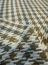 Laura & Kiran Sierra Tan Beige Houndstooth Inspired Cotton Fabric