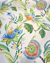 Belle Maison Moxie Aqua Multi Tropical Floral Cotton Fabric 