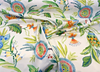 Belle Maison Moxie Aqua Multi Tropical Floral Cotton Fabric By The Yard