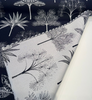 Sunbrella Palm Navy 146614-0001 Outdoor Drapery Upholstery Fabric By The Yard