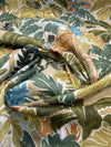 Belle Maison Tahiti Moss Green Tropical Palm Leaf Cotton Fabric By The Yard