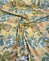 Belle Maison Tahiti Moss Green Tropical Palm Leaf Cotton Fabric By The Yard