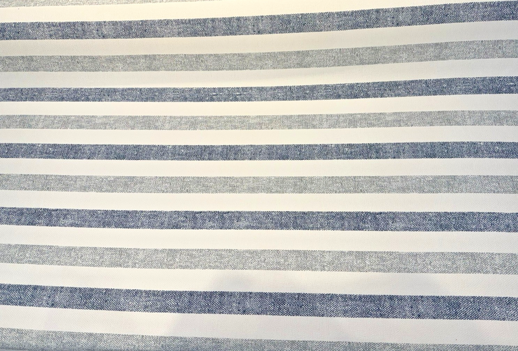 Sunbrella Paris Sapphire Blue Stripe 45984-0007 Upholstery Fabric By The Yard
