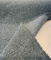 Heavy Boucle Pool Blue Textured Designer Upholstery Fabric By The Yard