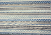 P/K Pilgrimage Stripe Azure Blue Chenille Upholstery Fabric By The Yard