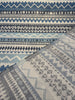 P/K Pilgrimage Stripe Azure Blue Chenille Upholstery Fabric By The Yard