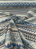 P/K Pilgrimage Stripe Azure Blue Chenille Upholstery Fabric By The Yard